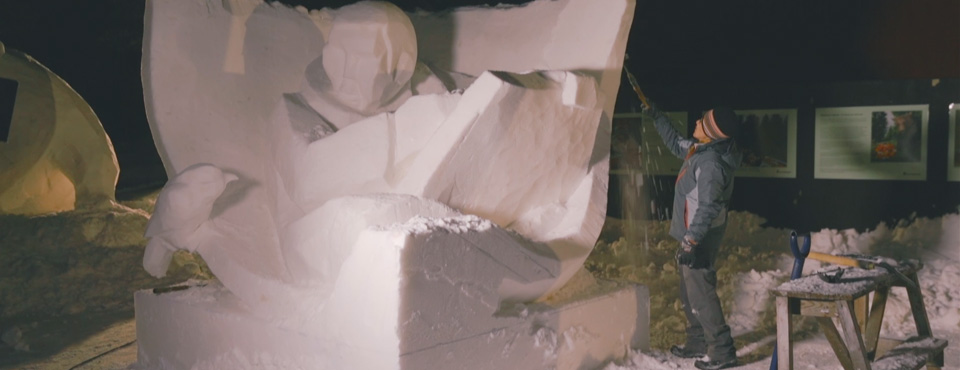 Dokumentär: Snöskulpturfestival i Orsa Grönklitt